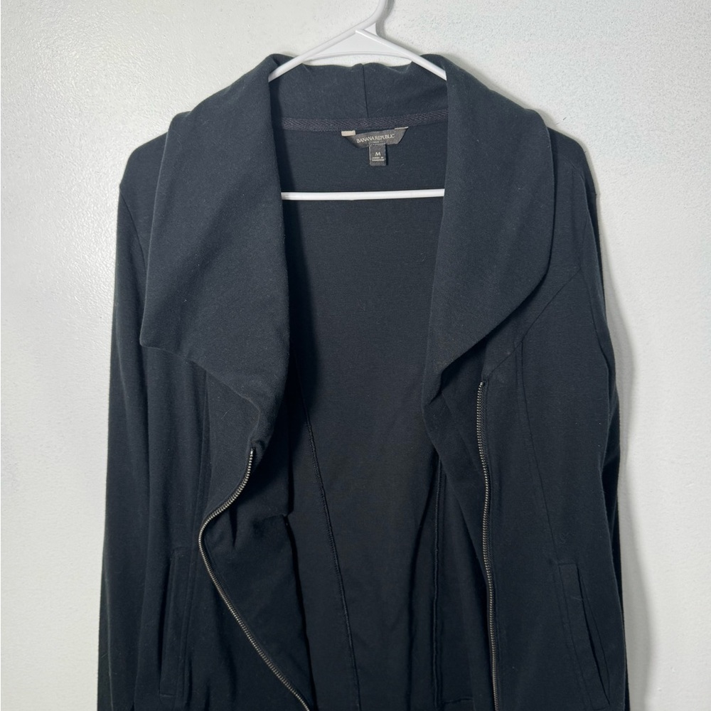 Banana Republic Black Wool Blend Coat - Picture 5 of 5